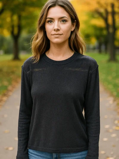 Casual Self Design Women long Sleeves - jersey long-sleeve tee