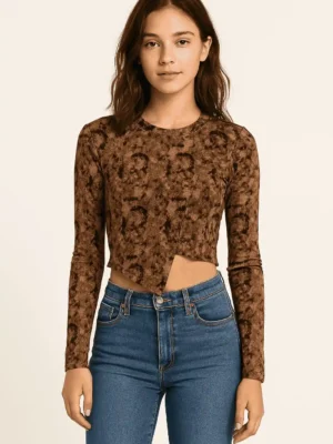 Trendy Crop Top - Savage Beauty Crop Tee
