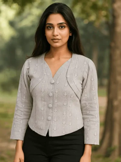 Trendy Top - Rosalie Buttoned Lace Top