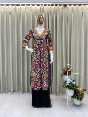 Fantastic coin Lace Work - Designer Navaratri Season Kurta Plazzo