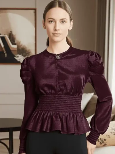 Premium Quality Top -Puff Sleeve Premium Top