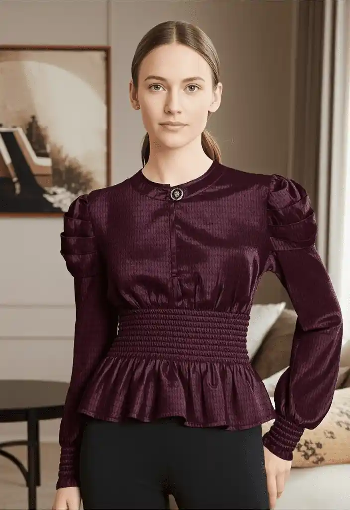 Premium Quality Top -Puff Sleeve Premium Top