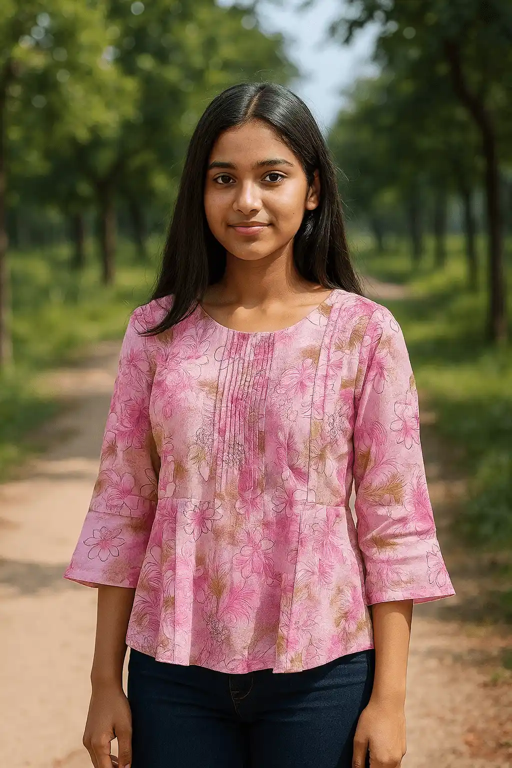 Trendy Floral Top - Floral Print Top