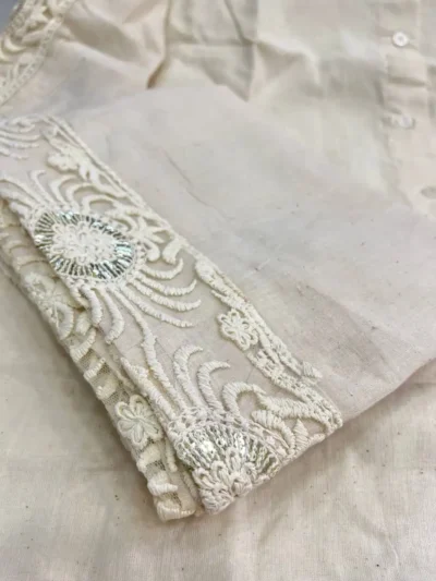 Trendy Party Wear Co - ord set - Premium Designer Schiffli Cordset