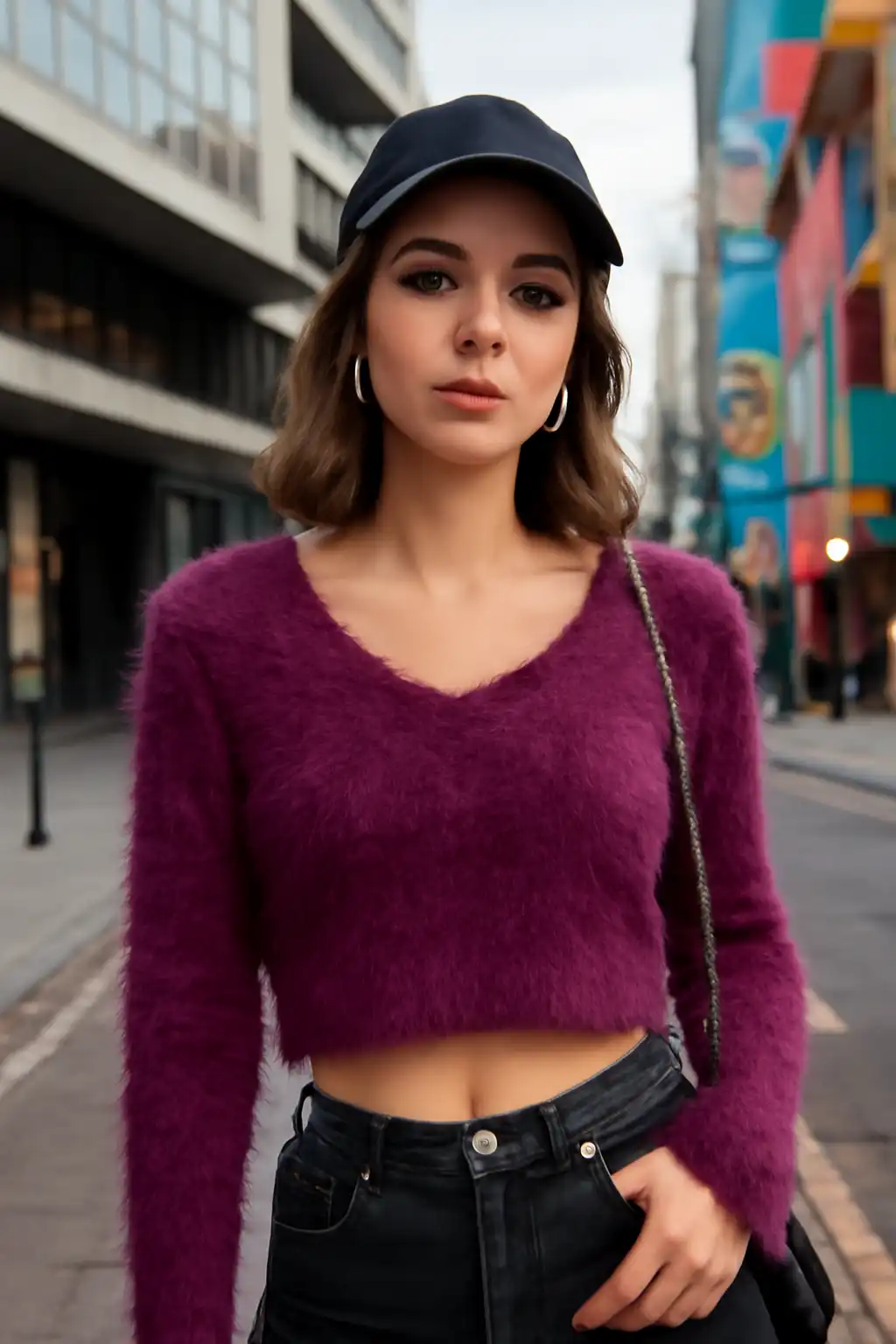 Winter Wear Crop - Berry Bliss Crop Top