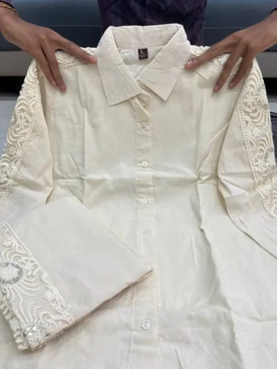 Trendy Party Wear Co - ord set - Premium Designer Schiffli Cordset