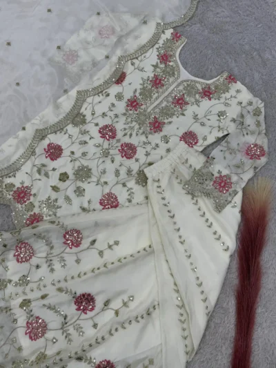 Elegant White - trendy white party wear