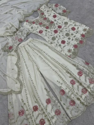 Elegant White - trendy white party wear