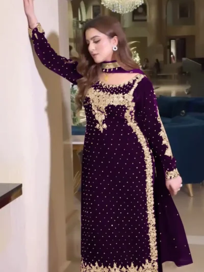 New Velvet Trendy - New Party Wear Viscose Velvet Designer