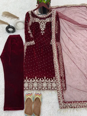 New Velvet Trendy - New Party Wear Viscose Velvet Designer