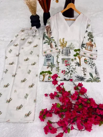 Women's Co-ord Set- digital printed Co-ord set