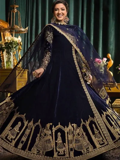 PRESENTING WOMEN'S NEW DESIGN - EMBROIDERED ANARKALI GOWN