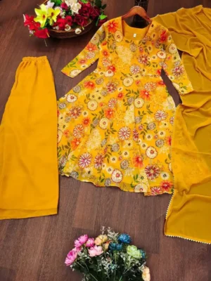PRESENTING KURTI SHARARA PLAZO DUPATTA - PRESENTING KURTI SHARARA PLAZO