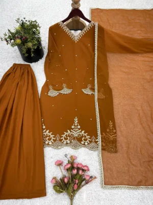 WEDDING PAKISTANI STYLE OUTFIT - Wedding Wear Sharara Suit