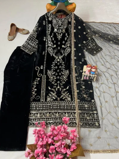 Women's Designer - Velvet Salwar Suits