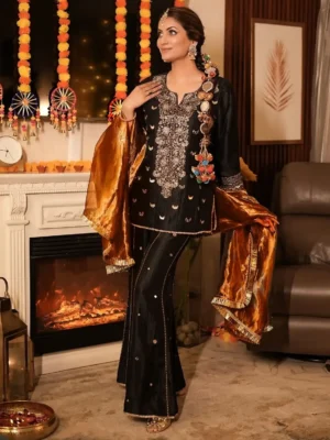 Women's Chinon Silk - Premium Chinon Silk Plazzo