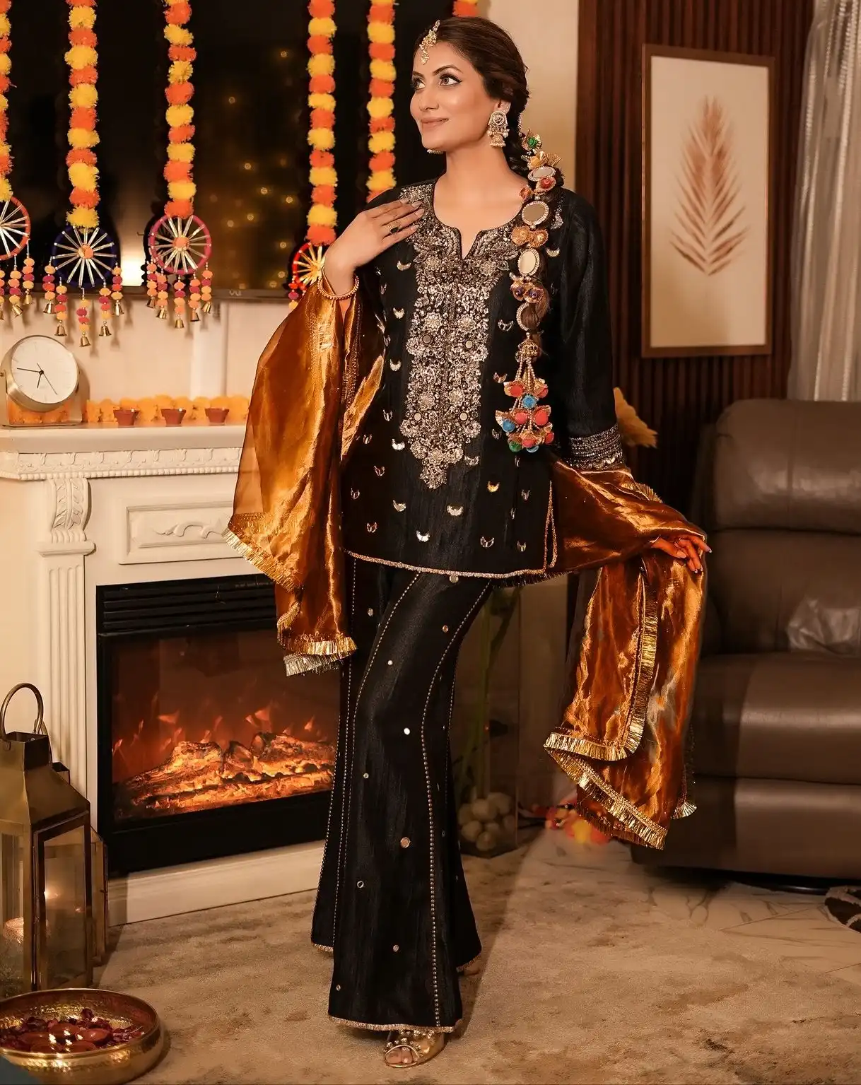 Premium Chinon Silk Plazzo Women's Chinon Silk - Premium Chinon Silk Plazzo