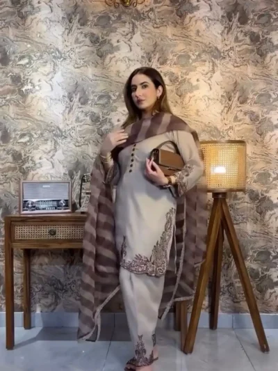 New Trendy -Designer Collection Top-Bottom And Dupatta Set