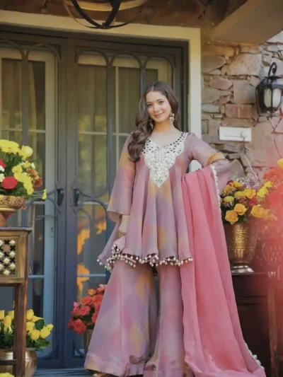 Designer Plazoo with Top Set – Elegant Ethnic Wear