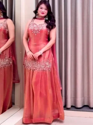 Women's Trendy - Embroidery Flared Plazzo