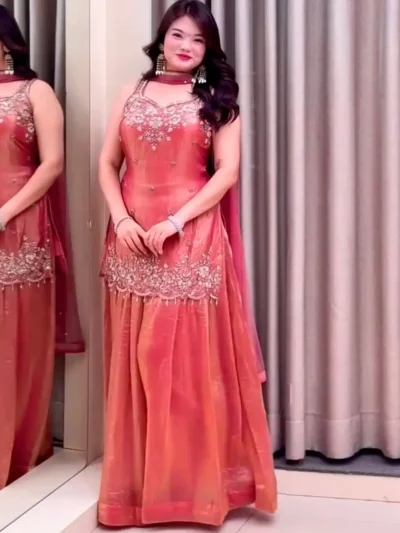 Women's Trendy - Embroidery Flared Plazzo