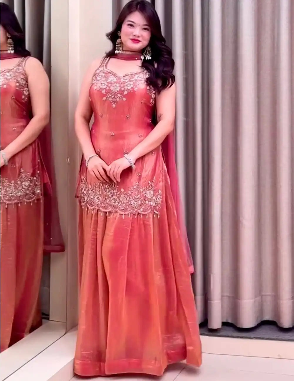 Embroidery Flared Plazzo Women's Trendy - Embroidery Flared Plazzo