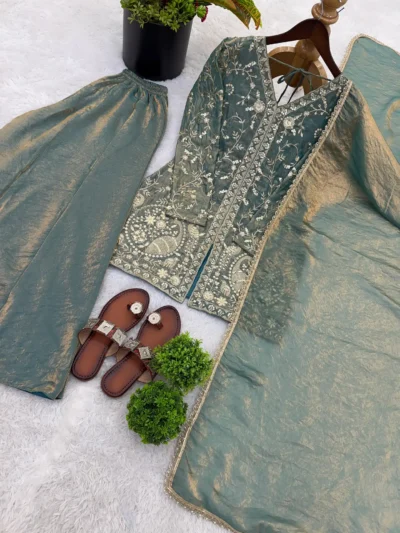 Trendy Outfit - New Silk Plazzo Top