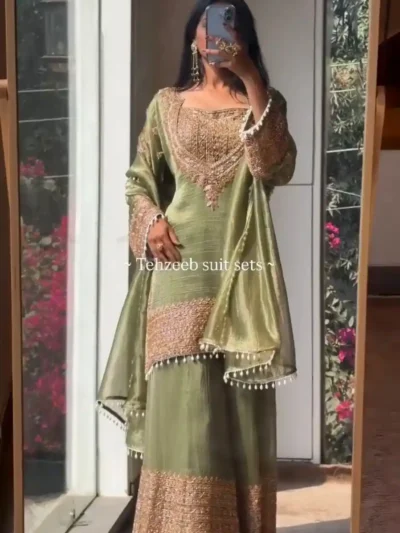Eid Outfit - New Trendy Sharara Pent