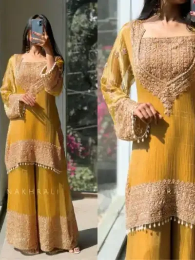 Eid Outfit - New Trendy Sharara Pent