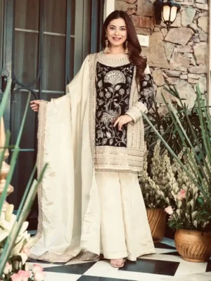 New Designer Party Wear - Party Wear Plazzo Set