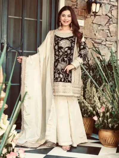 New Designer Party Wear - Party Wear Plazzo Set