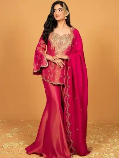 Women's New Trendy Plazzo - Designer Plazzo Set