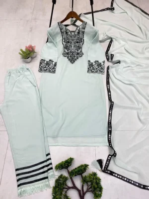 New Trendy Suits - Georgette Top Pent