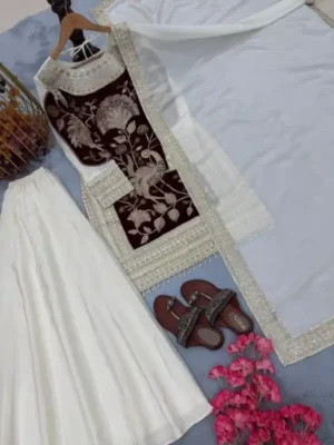 New Designer Party Wear - Party Wear Plazzo Set
