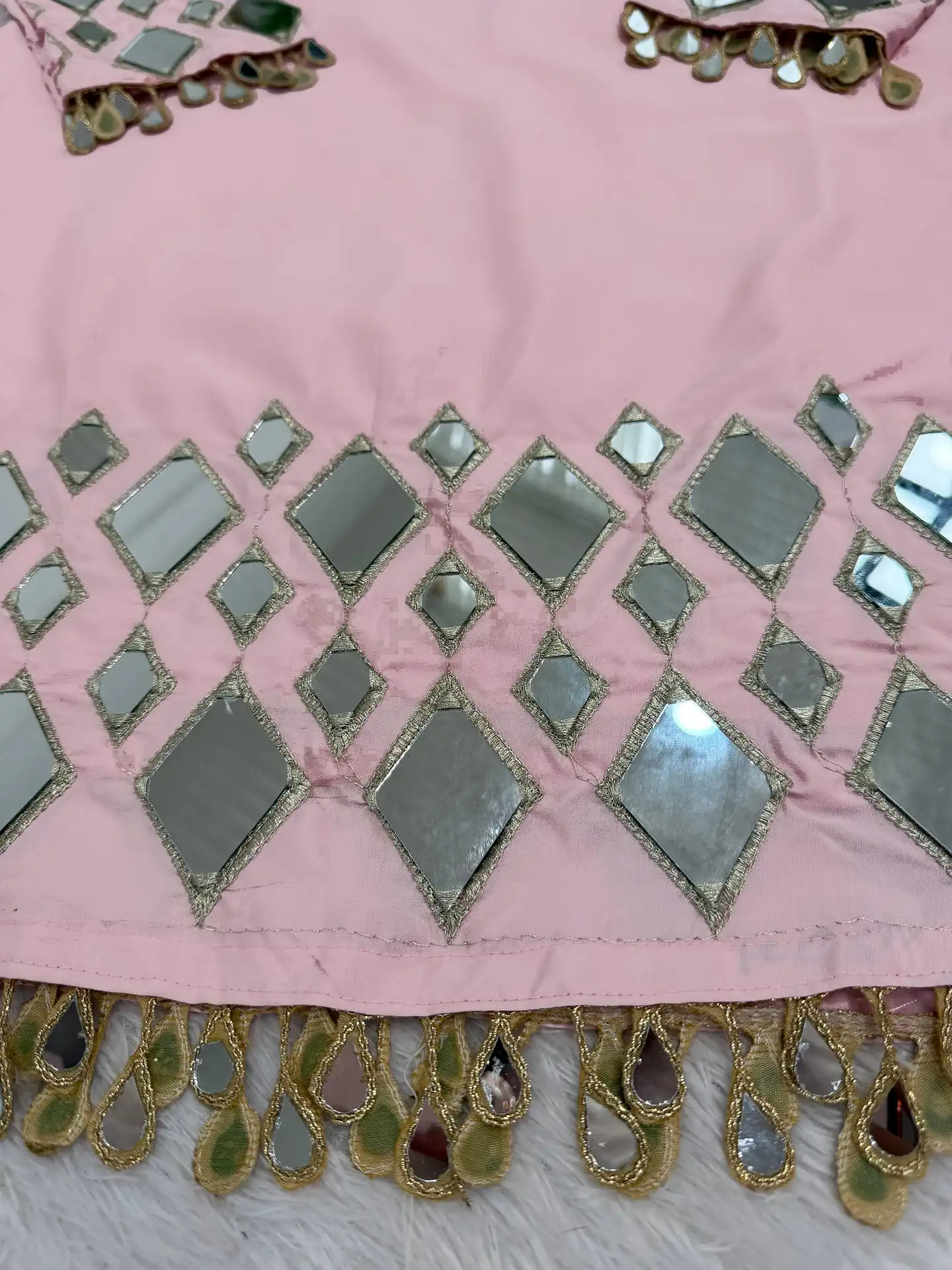 Launching New Sharara Set New Designer Real Mirror Work - Launching New Sharara Set