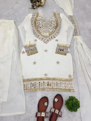 New Trendy Women's Sharara Plazzo - Real Miror Work Sharara Plazzo