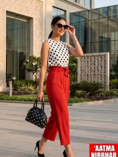 STYLISH SUMMER CO ORD SET WITH RELAXED FIT - malai cotton print Co ord set