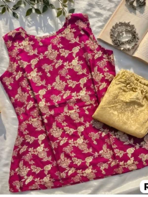 New Trendy Women's designer ethnic party wear-designer banarasi tunic