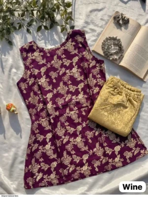 New Trendy Women's designer ethnic party wear-designer banarasi tunic