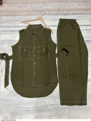 spacial cord set cotton flax - Summer Spacial Co ord sets for women's